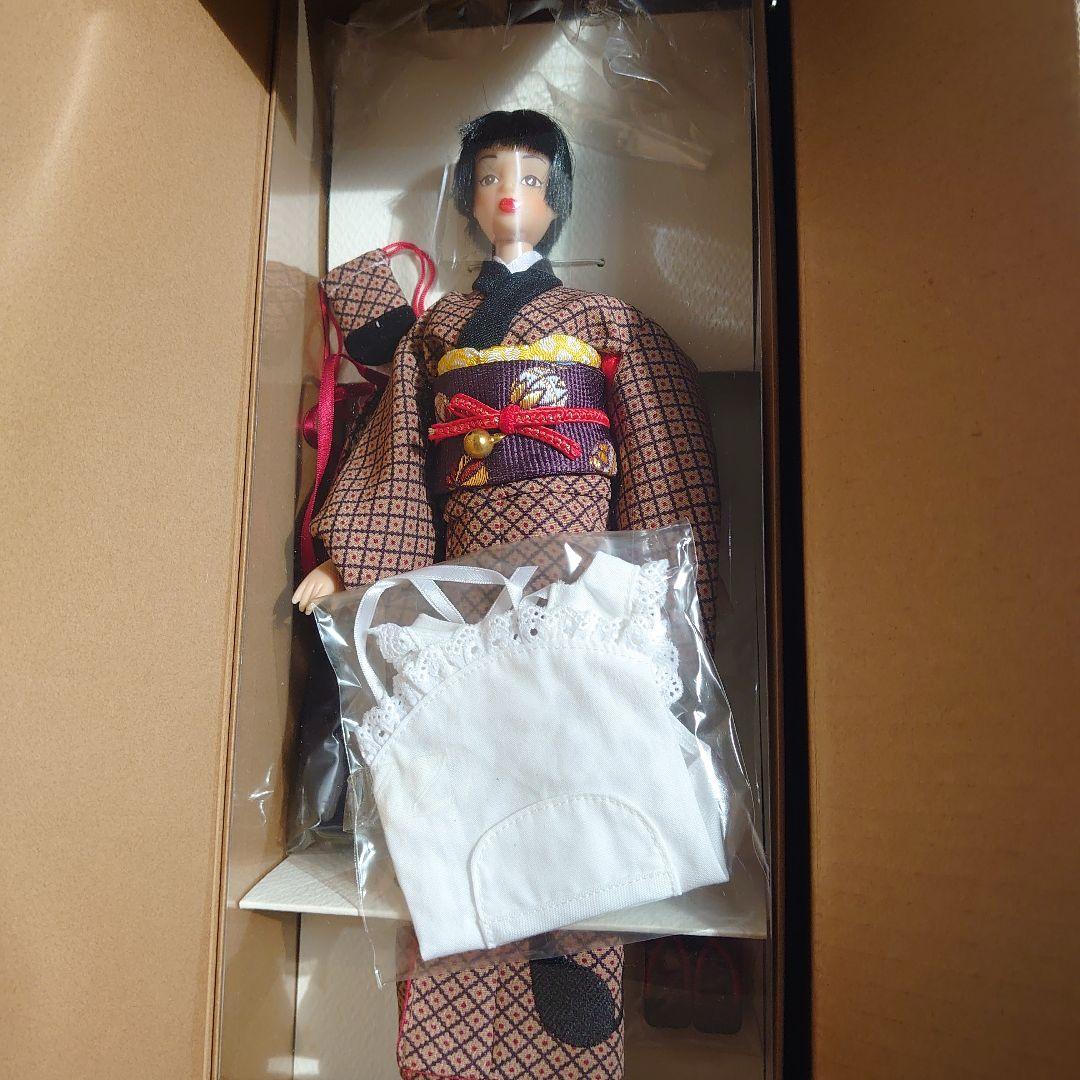 杏ドール黒猫着物新品