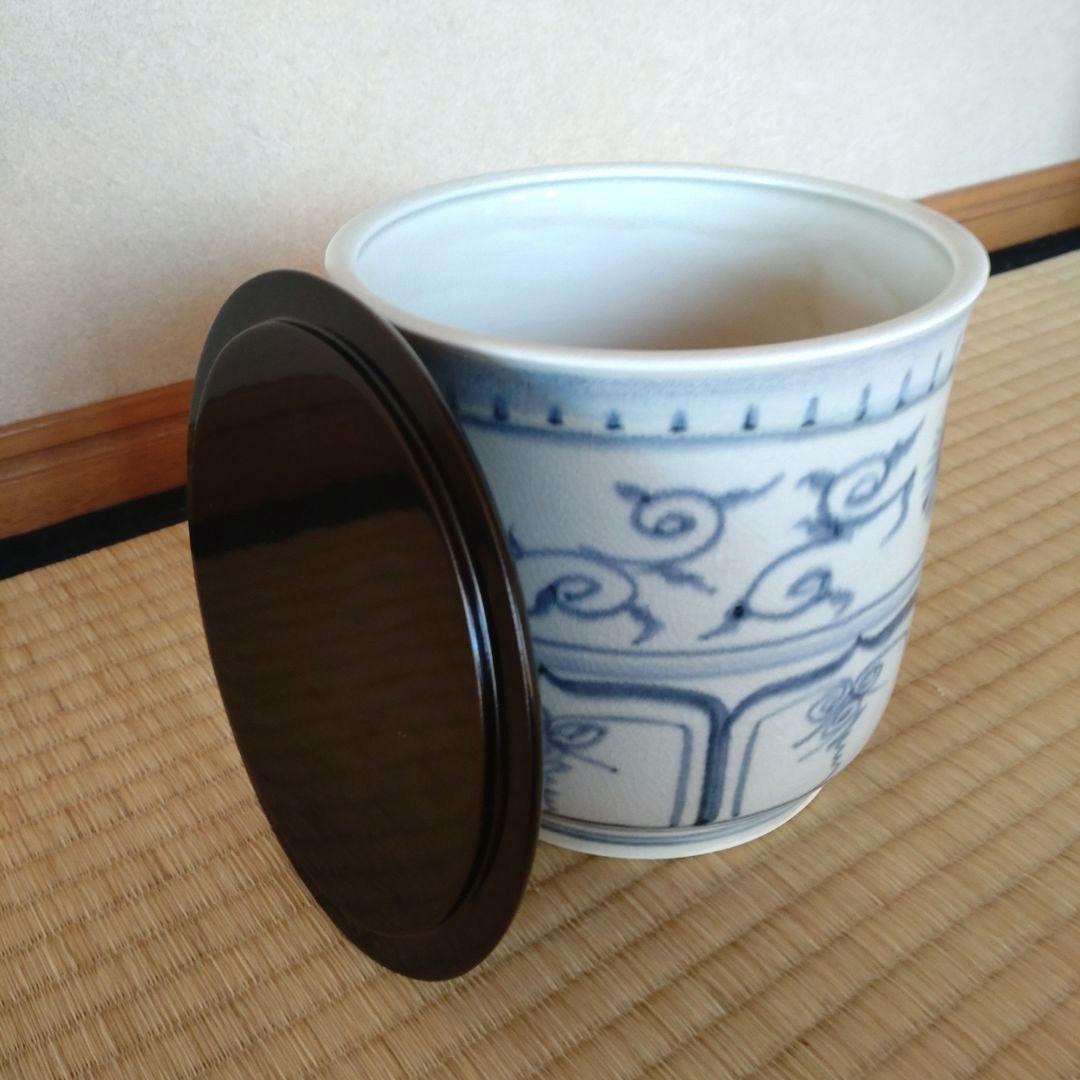 茶道具　水指　模安南　加藤唐三郎造　塗蓋　共箱　無傷