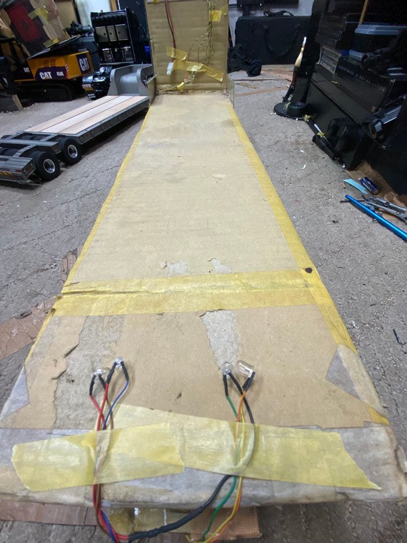 タミヤ1/14トレーラーフルオペ　平ボディ　キャブとその他欠品あり