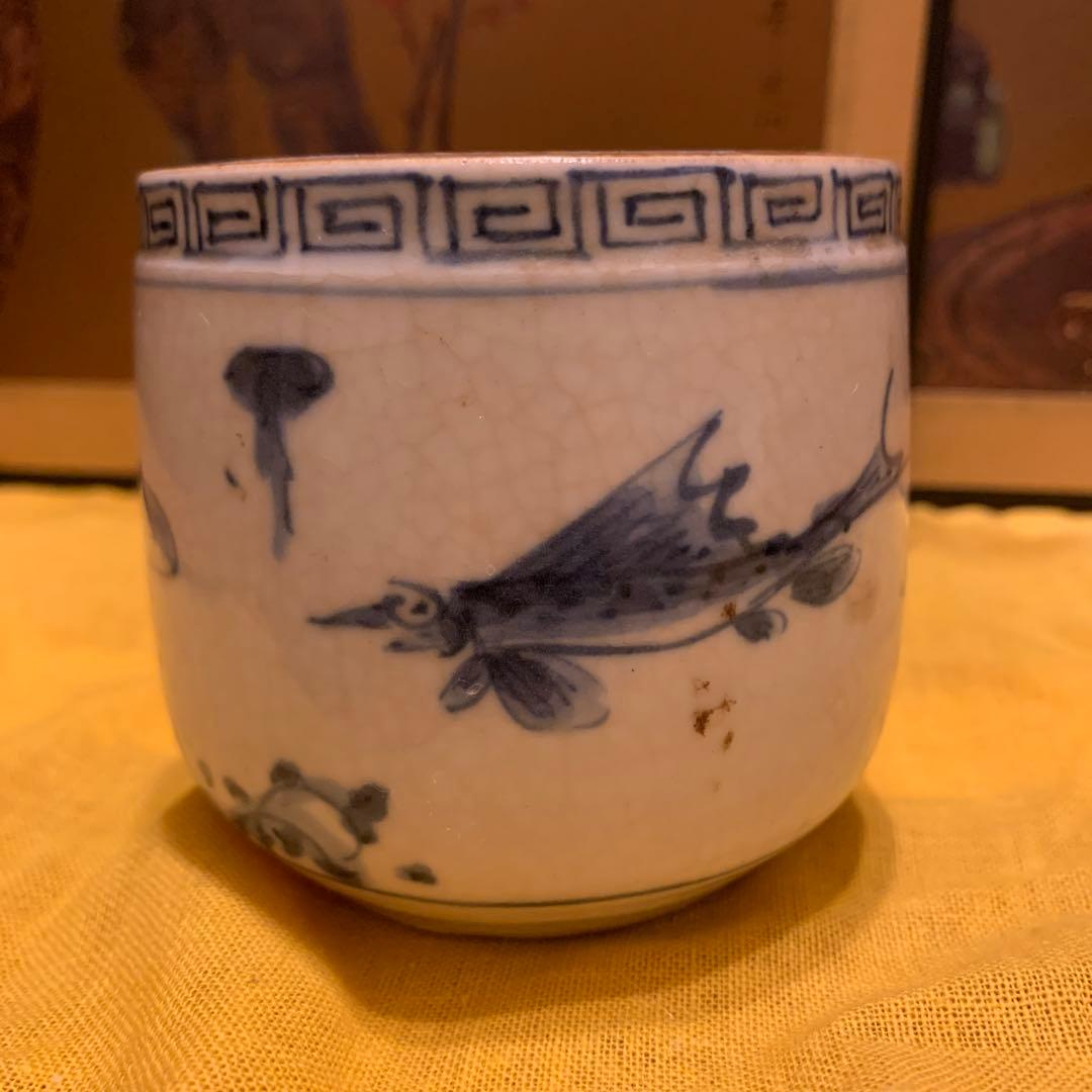 挿し香炉　李朝 染付　アンティーク