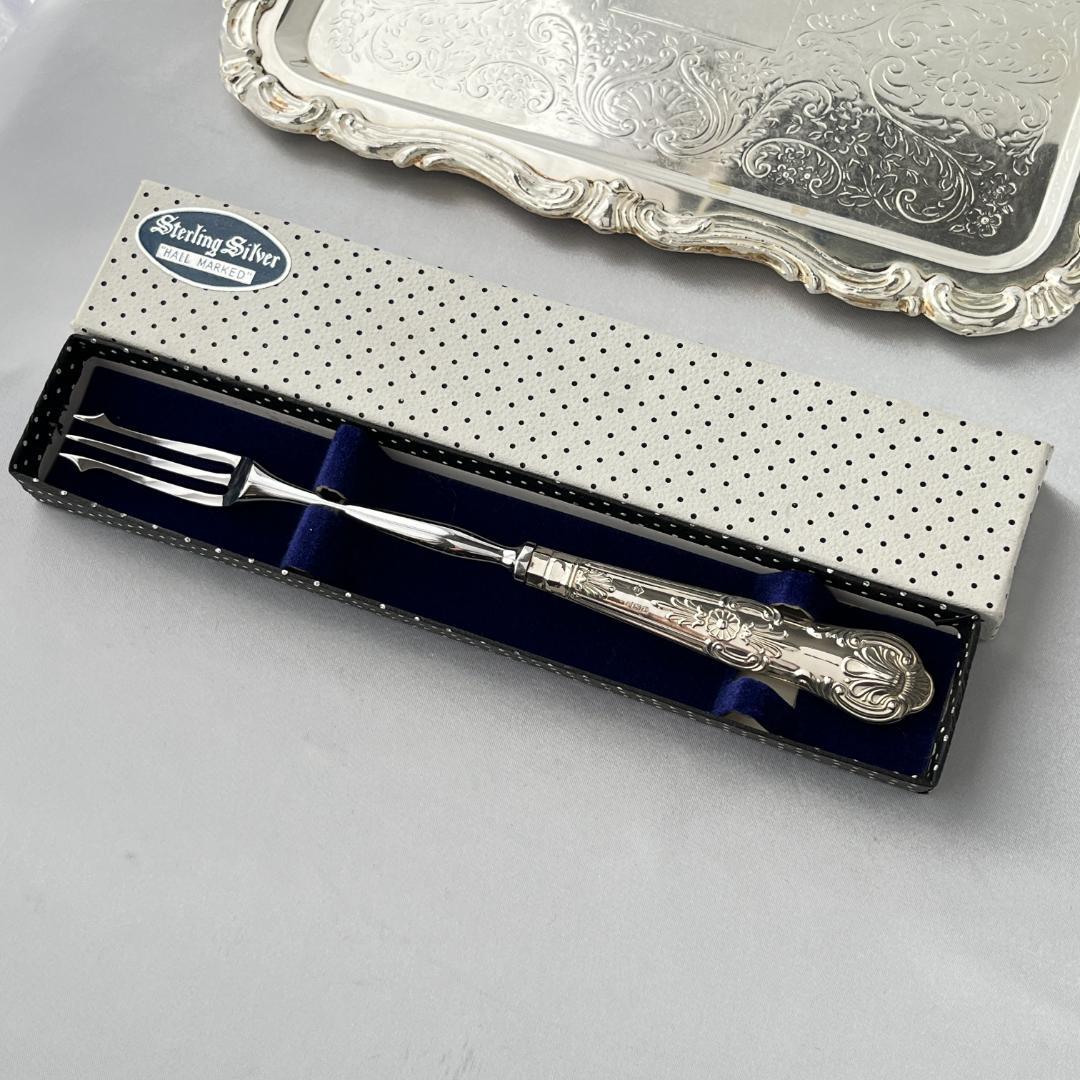 【Harrison Brothers】【純銀ハンドル】キングス　ピクルスフォーク