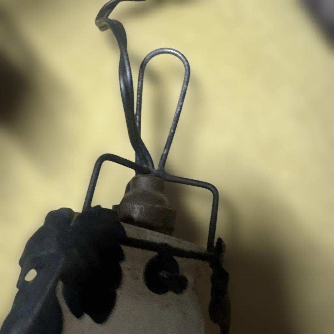 アンティークランプ フラワーモチーフ　ミューラー兄弟　吊り下げライト