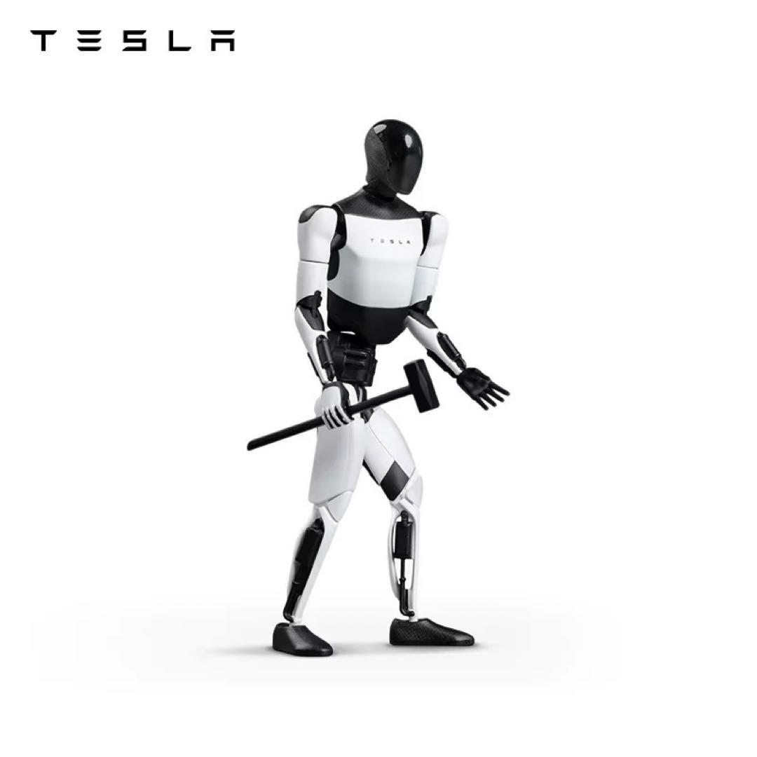 Tesla Botフィギュア 可動 人形 ディスプレイスタンド付き ロボット