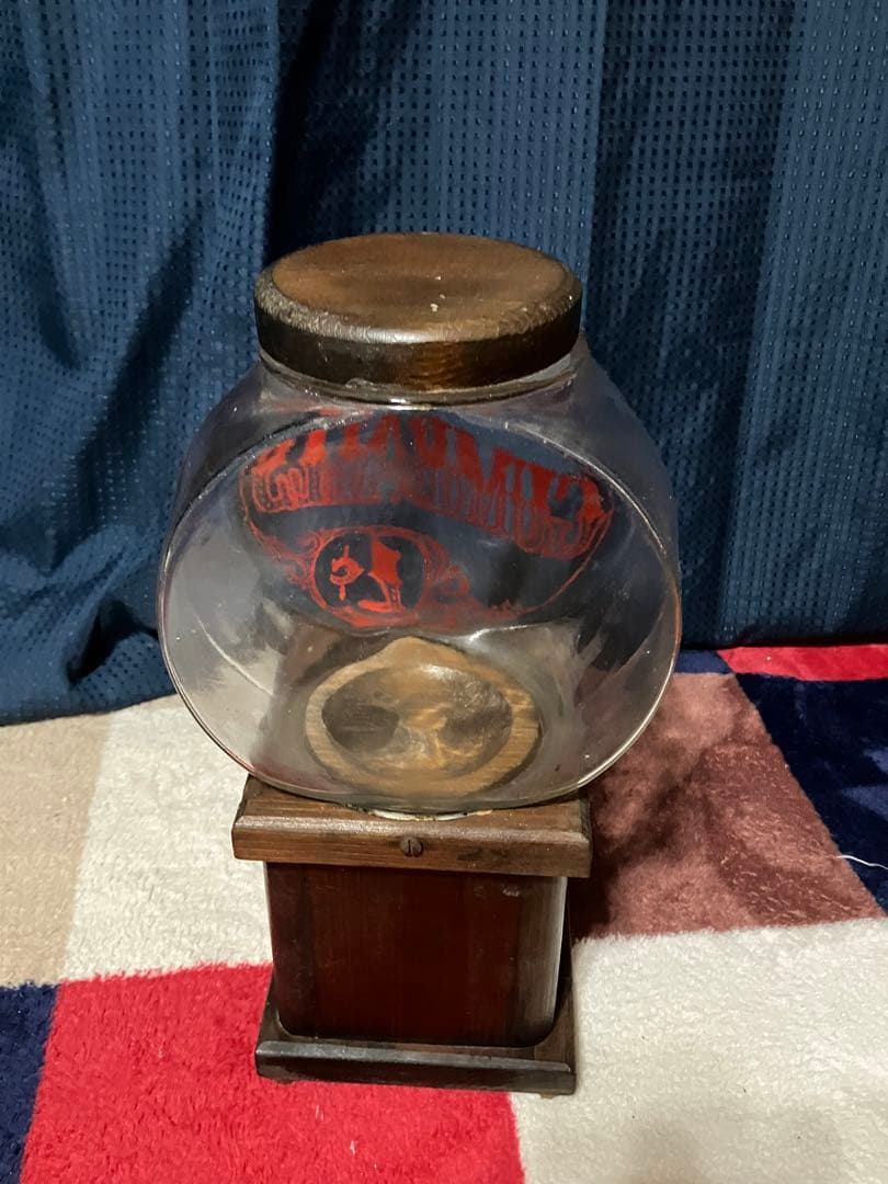 木製アンティーククラシックガムボールマシン風