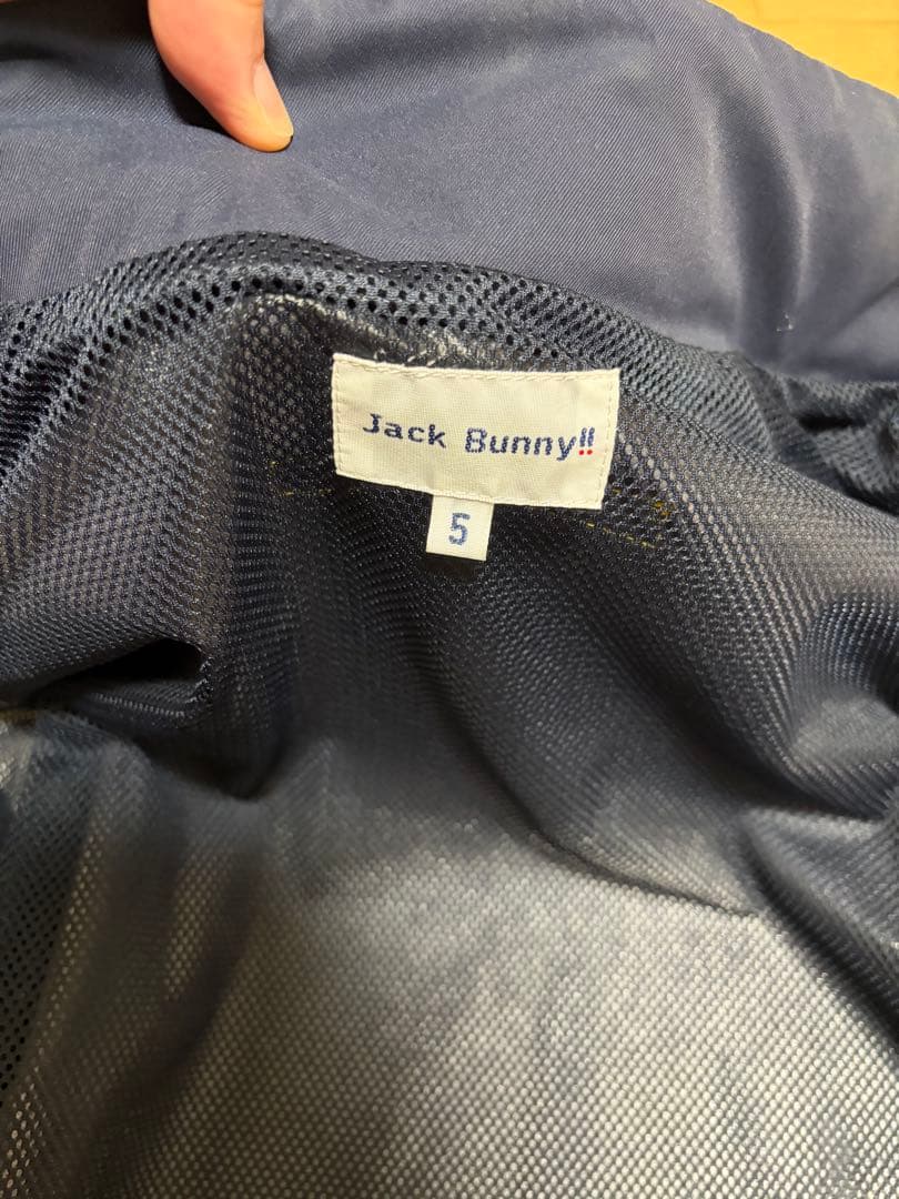 美品Jack Bunny!! ジャックバニー　ゴルフナイロンジャケット Lサイズ