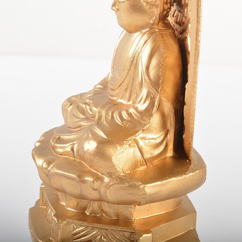 仏教美術　古銅鍍金　大日如來座像　仏像　C 6094