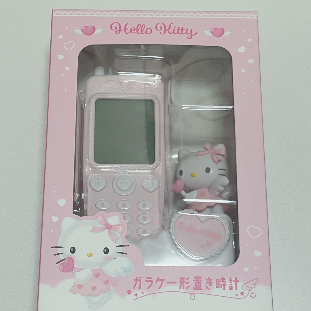 サンリオ ガラケー形置き時計 キティ
