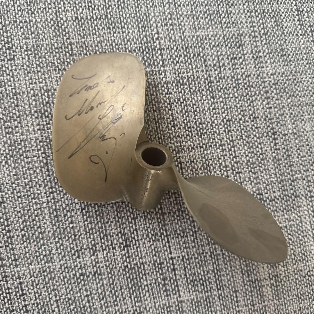 ボートレーサー　松井繁選手　実筆サイン入りプロペラ⭐︎激レア登録番号刻印　箱付き