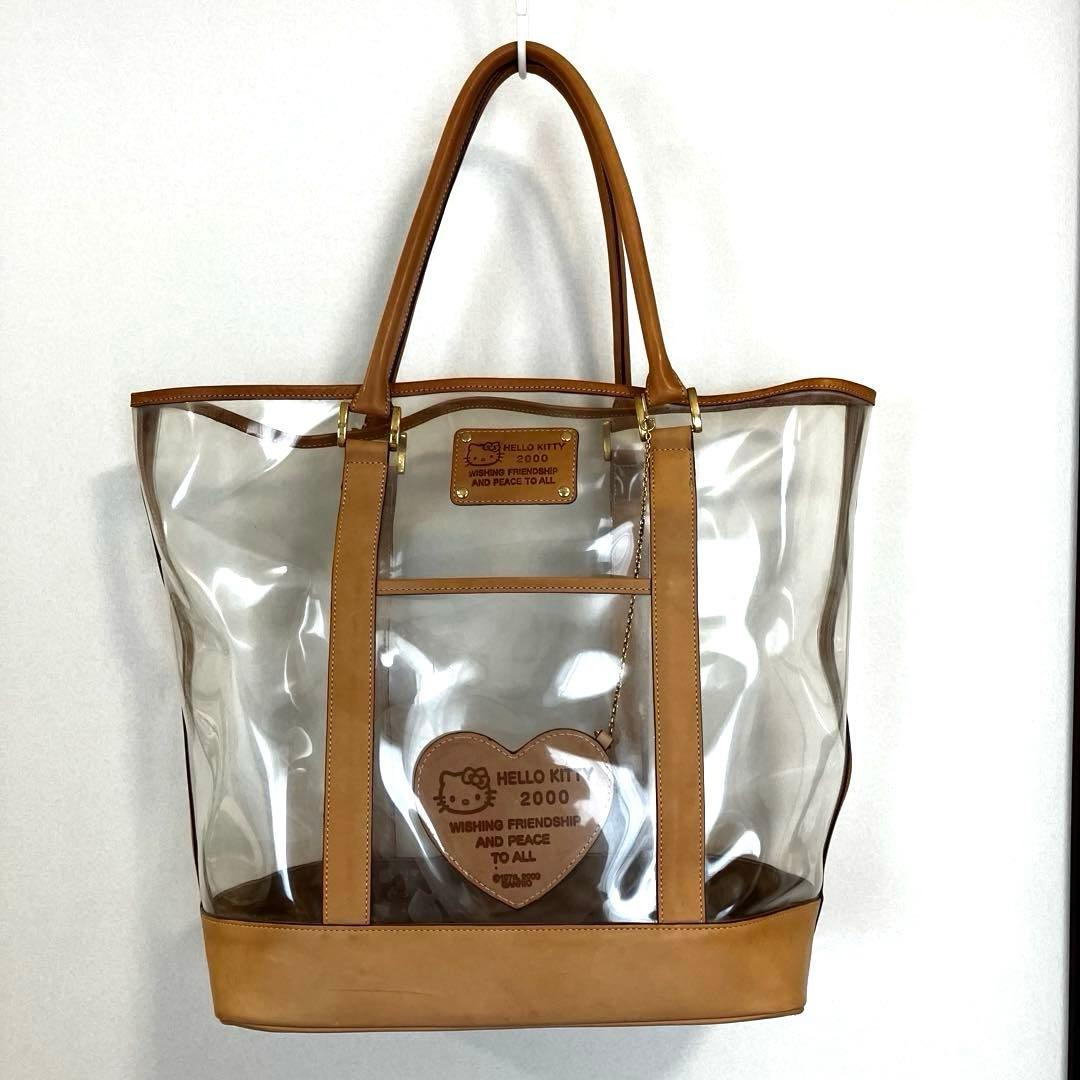 【激レア】ハローキティ　クリアトートバッグ BIG レトロ