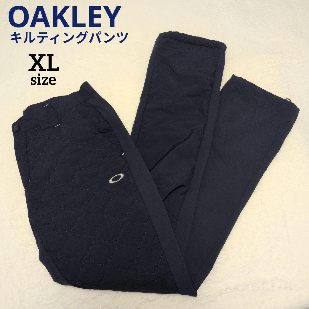オークリー 中綿 キルティング パンツ XL ネイビー 防寒 防風 ゴルフ