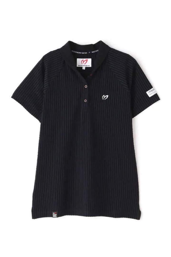 Sサイズ　新品17600円　マスターバニー　サッカー地　ポロシャツ　黒
