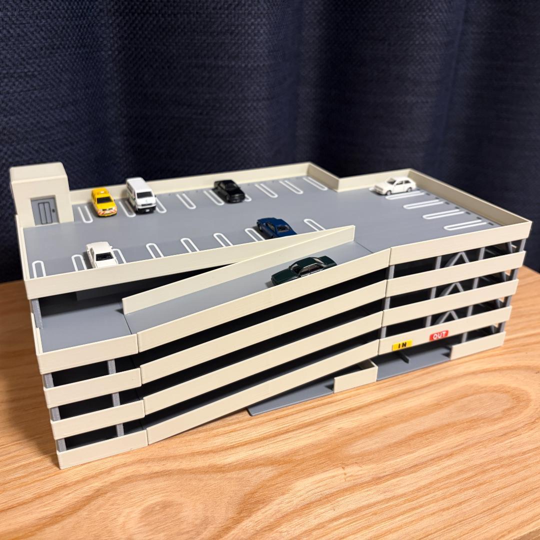 Nゲージ 立体駐車場B（完成品）模型 ストラクチャー