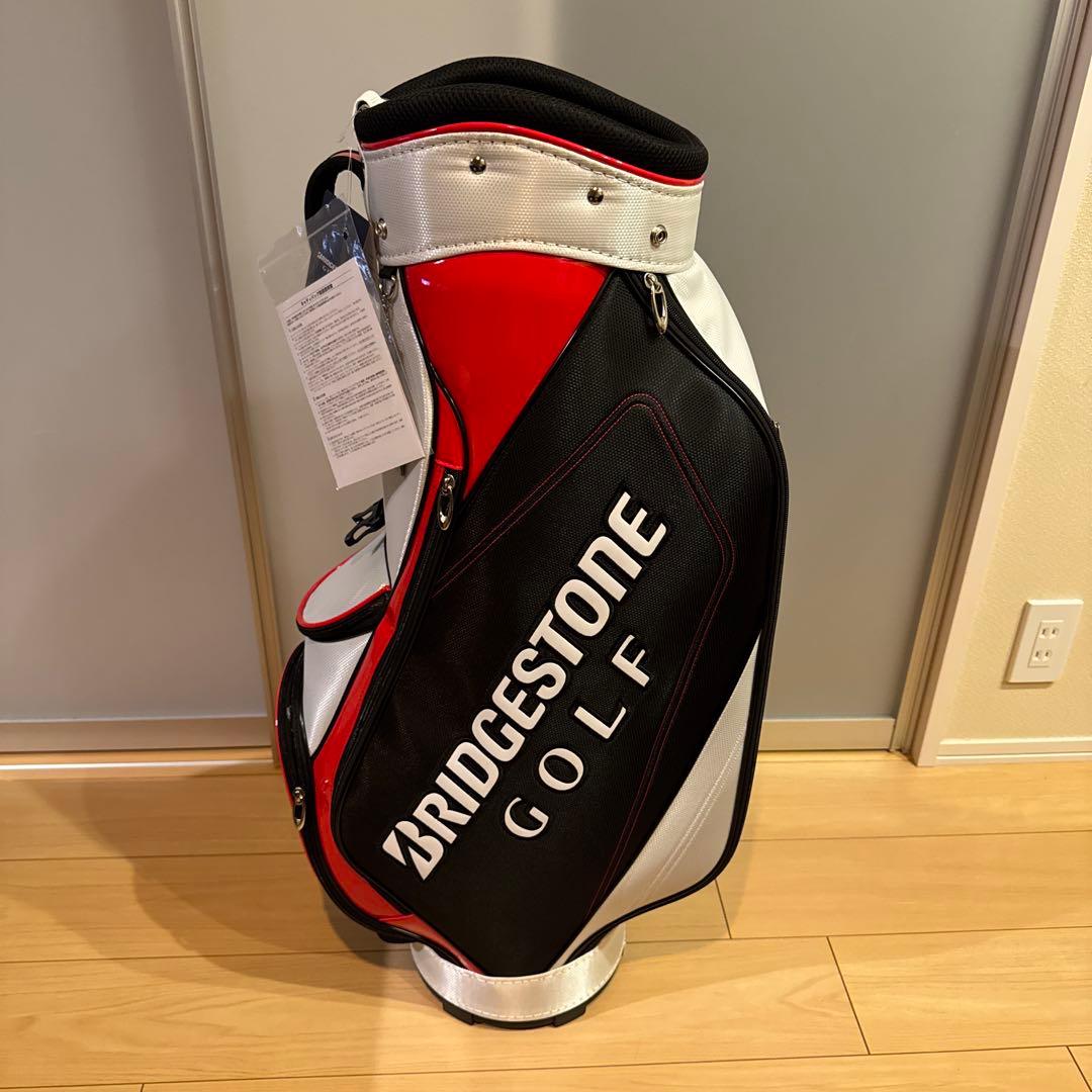 BRIDGESTONE GOLF キャディバッグ 白/赤/黒