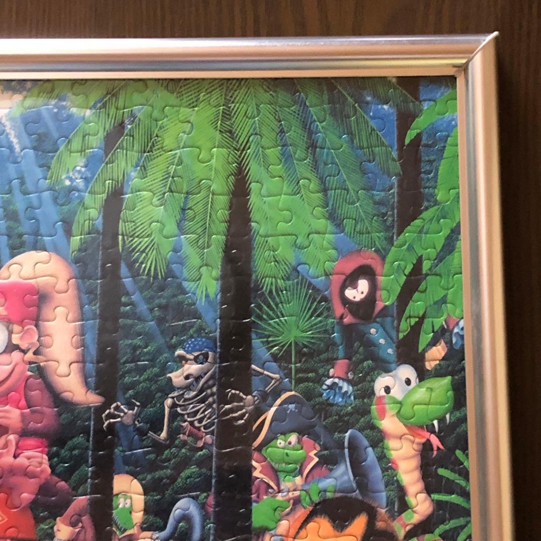 レア　ドンキーコング2 ジグソーパズル完成品　フレーム付き