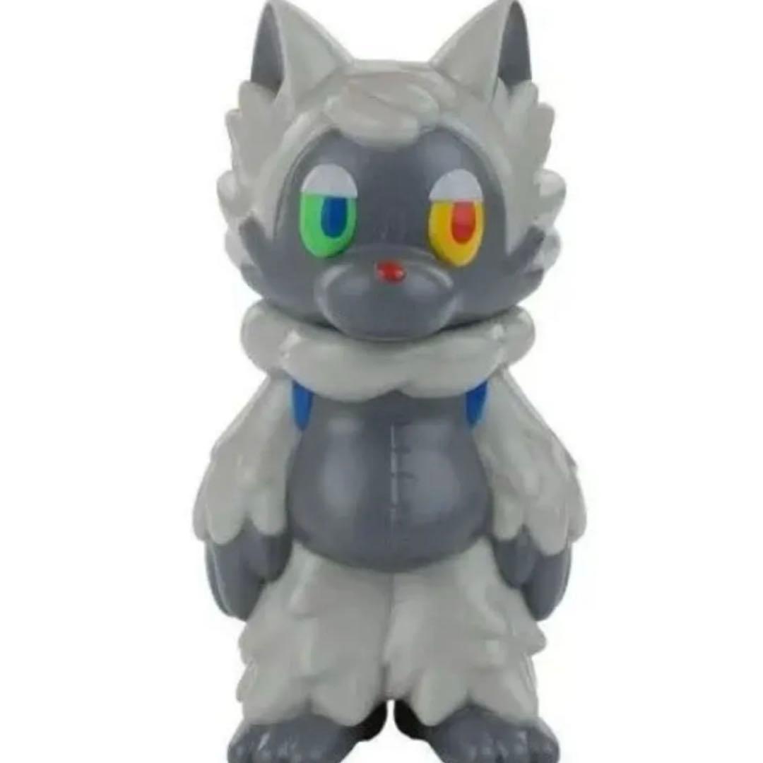 おおかみくん ソフビ あらいきりこ ゲームカラー　GAME COLOR GRAY