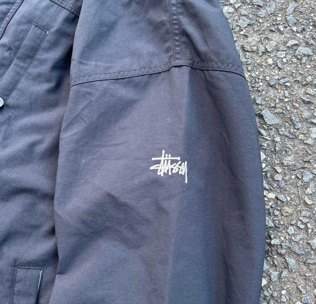 old stussy 90sマウンテンパーカー　スノーウェア　ネイビー　ギミック