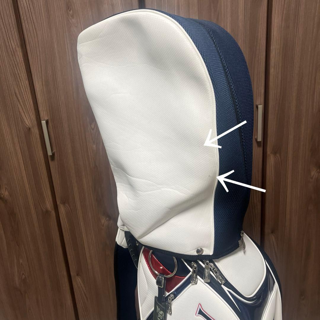 SRIXONキャディバッグ（ホワイト/レッド/ネイビー）