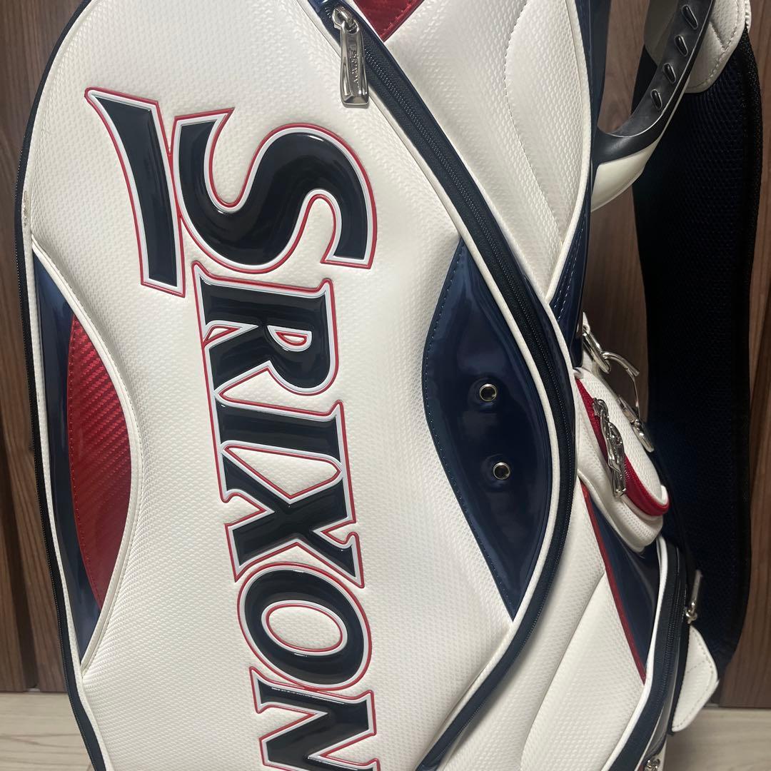 SRIXONキャディバッグ（ホワイト/レッド/ネイビー）