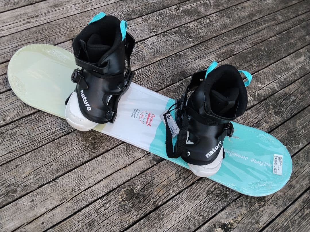 子供用スノーボード3点セット nature 80 ビン BOAブーツ 19～20