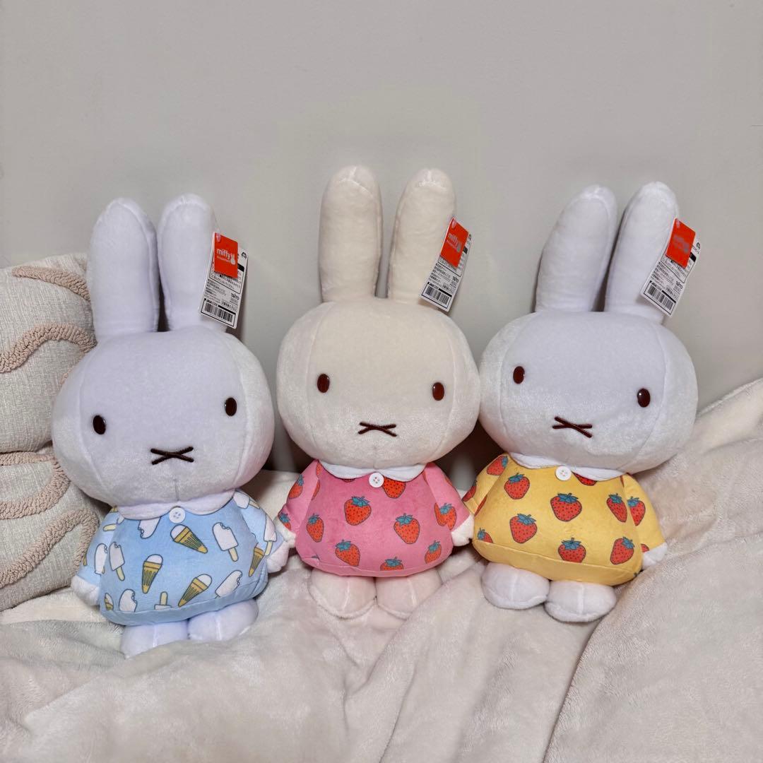 ミッフィー特大ぬいぐるみ3体セット