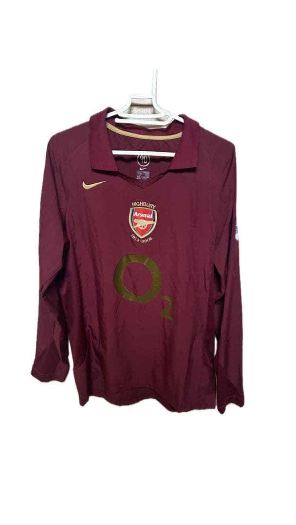 希少 Arsenal アンリ 14番 長袖 ユニフォーム 2005-2006