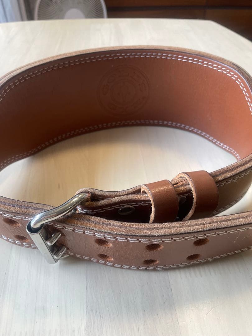 ゴールドジム　パワーベルト Sサイズ ブラウン