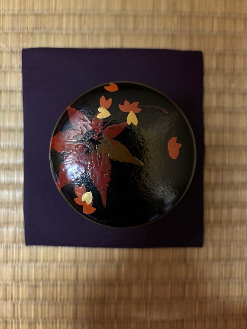 鈴木表朔　一閑塗　雲錦大棗　茶器　茶道具　棗　茶入