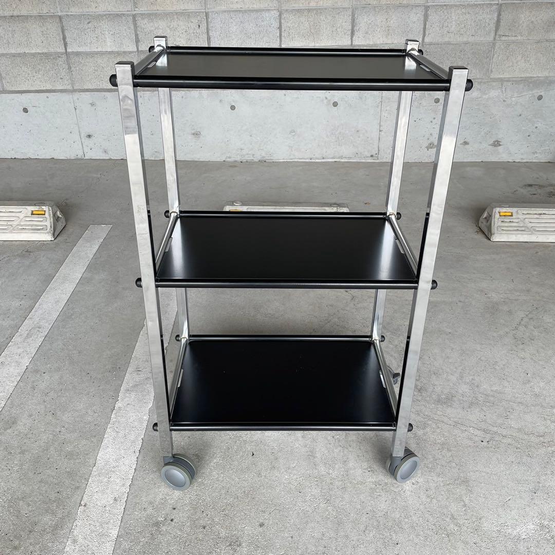 ステンレスワゴン 医療用 ブラック