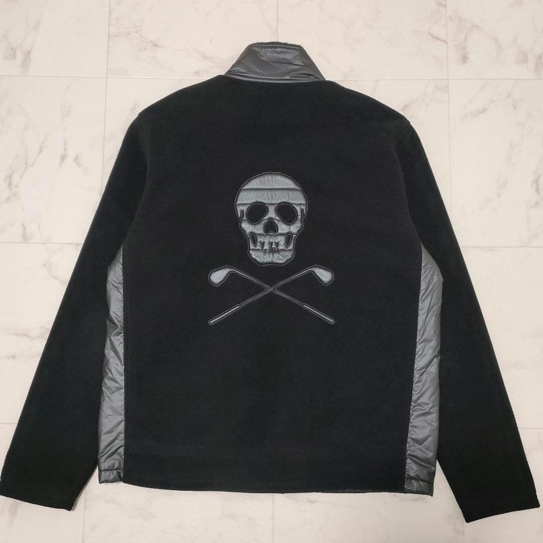 MARK&LONA　ハイブリッドダウンジャケット　スカルロゴ　ジップ　サイズ50