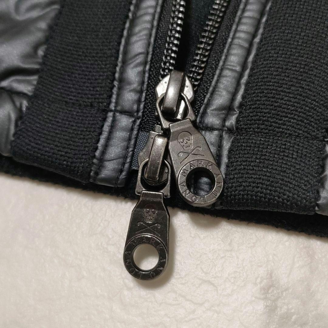 MARK&LONA　ハイブリッドダウンジャケット　スカルロゴ　ジップ　サイズ50