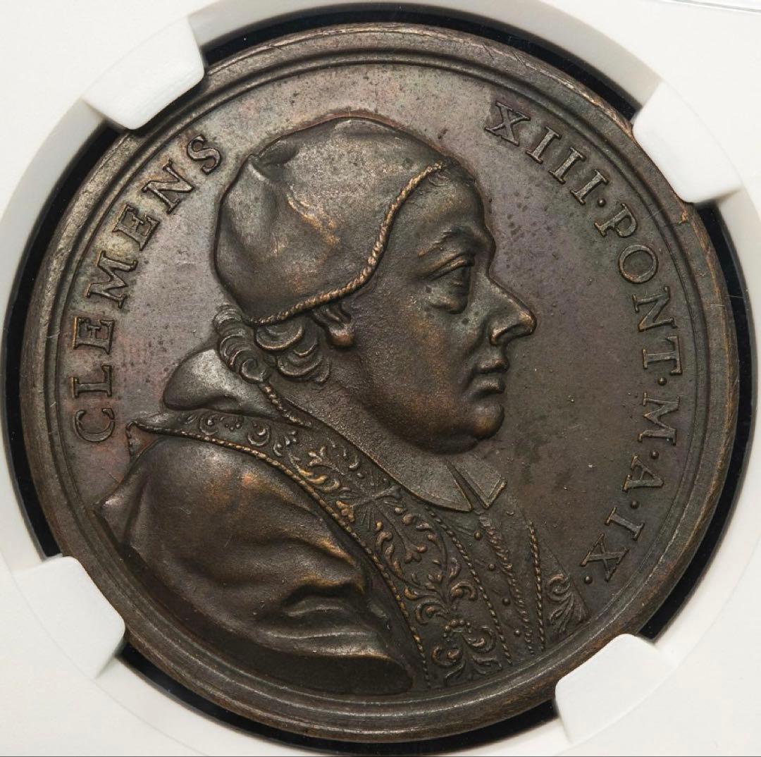廉価出品❗️クレメンス13世　　ポルトガルとの和平祈念　ブロンズメダル