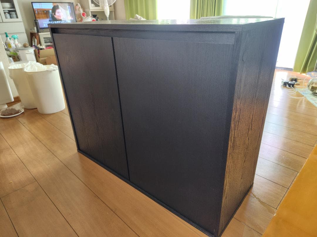 1 / 8 GEXアクアラックウッド900BK☆90cm水槽台