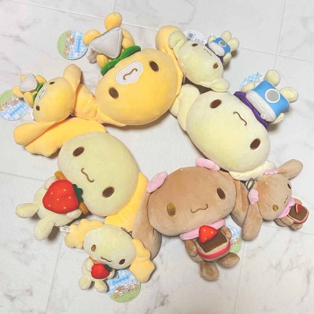 むにゅぐるみ シナモンフレンズ ピクニックシリーズ ぬいぐるみ マスコット 8点