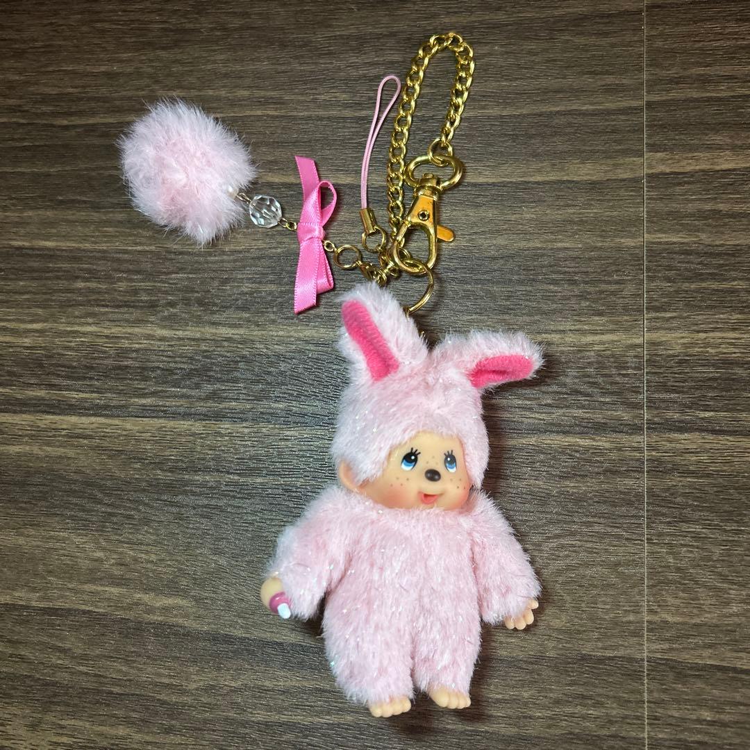 モンチッチ　チムたん　レア　ラメ　ぬいぐるみ　ストラップ　キーホルダー　レトロ