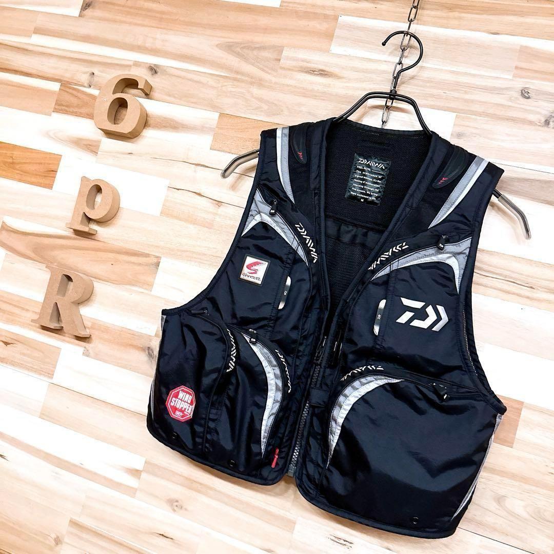 廃番【ダイワ】スペシャル ウィンドストッパー 鮎ベスト DV-1000 M 黒