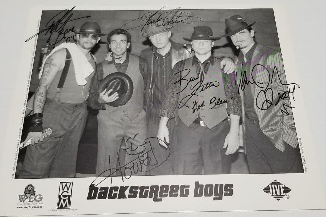 BACKSTREET BOYS バックストリートボーイズ サイン 入り写真