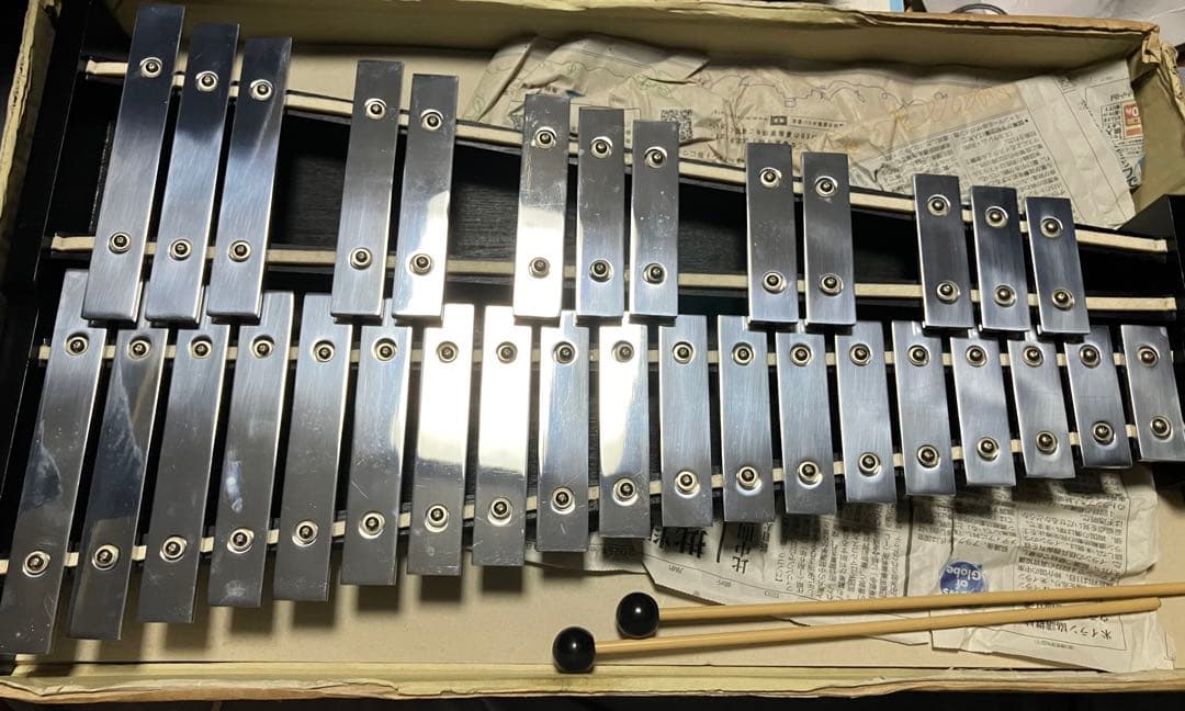 kawai KG-105 鉄琴 マレット付き【美品】SAITO D-4