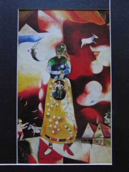 シャガール、妊婦（母性）、希少画集画、新品高級額付