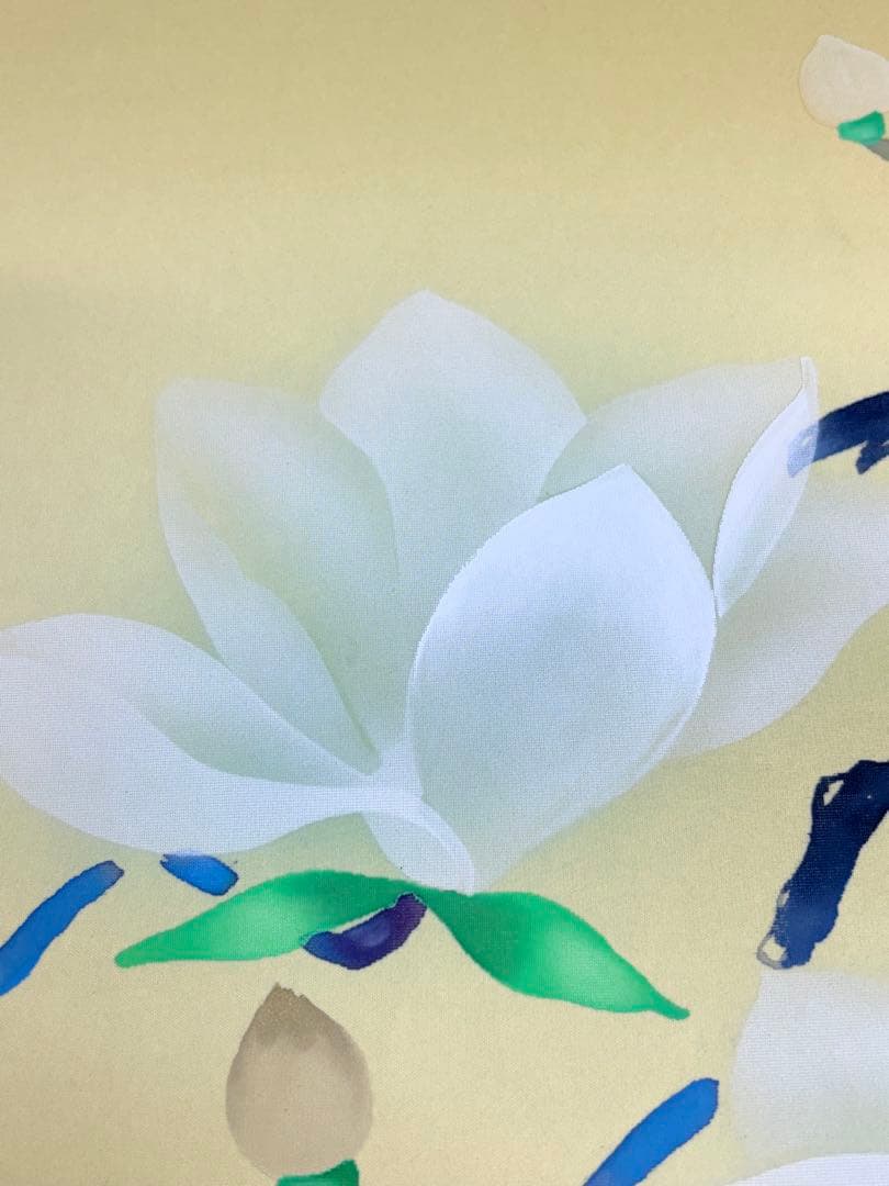 「木蓮」　西岡聖山　絵画　日本画　風景画　額装　真筆証明書有り