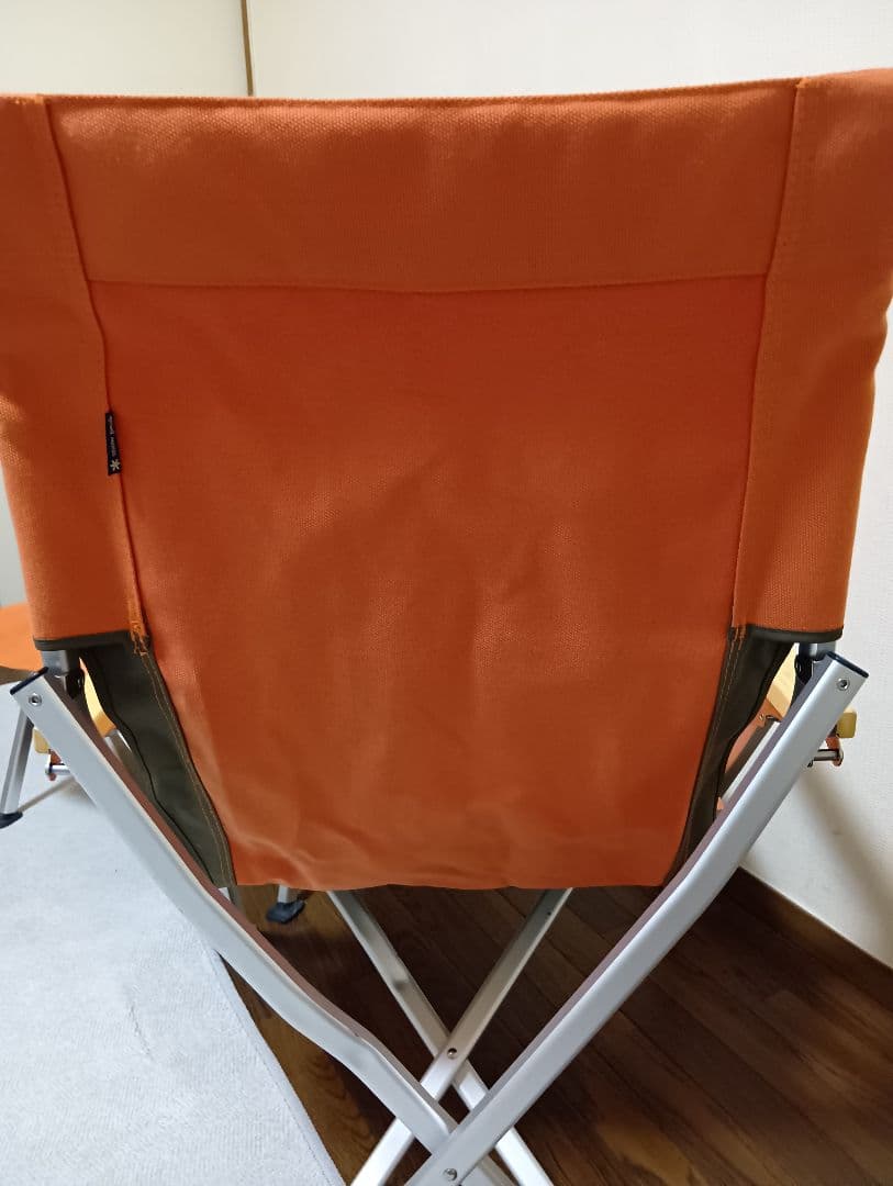 スノーピークpeak　ローチェア　帆布オレンジペアセット　中古