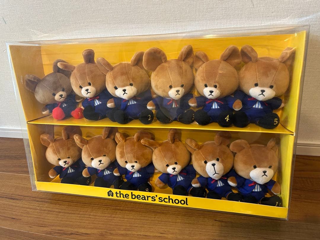 新品 くまのがっこう くまのこたち ビーンドールセット12体