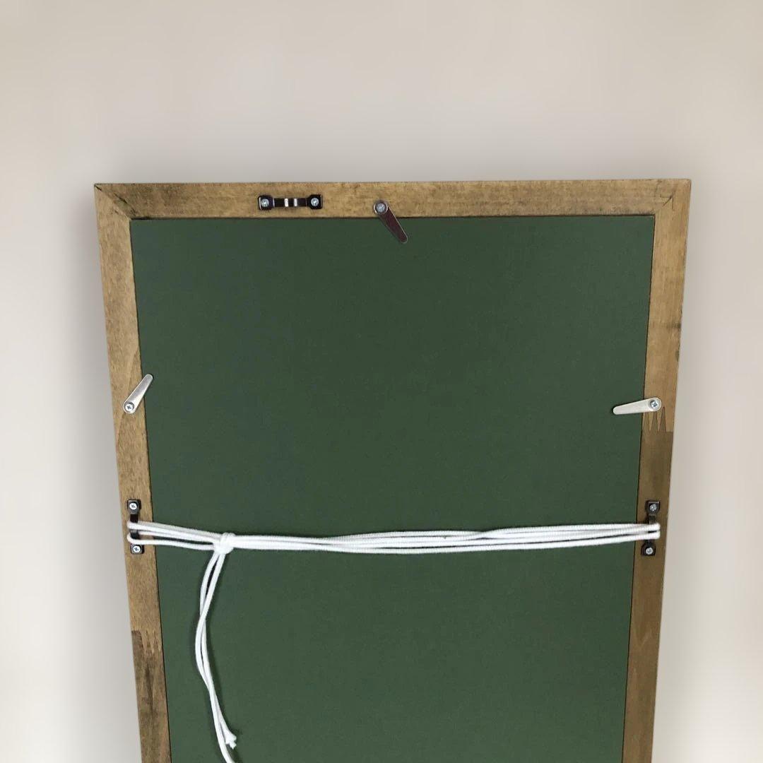 加藤晃秀　桜の舞　木版画　 額縁サイズ28×54㎝　版画14×33㎝　#168