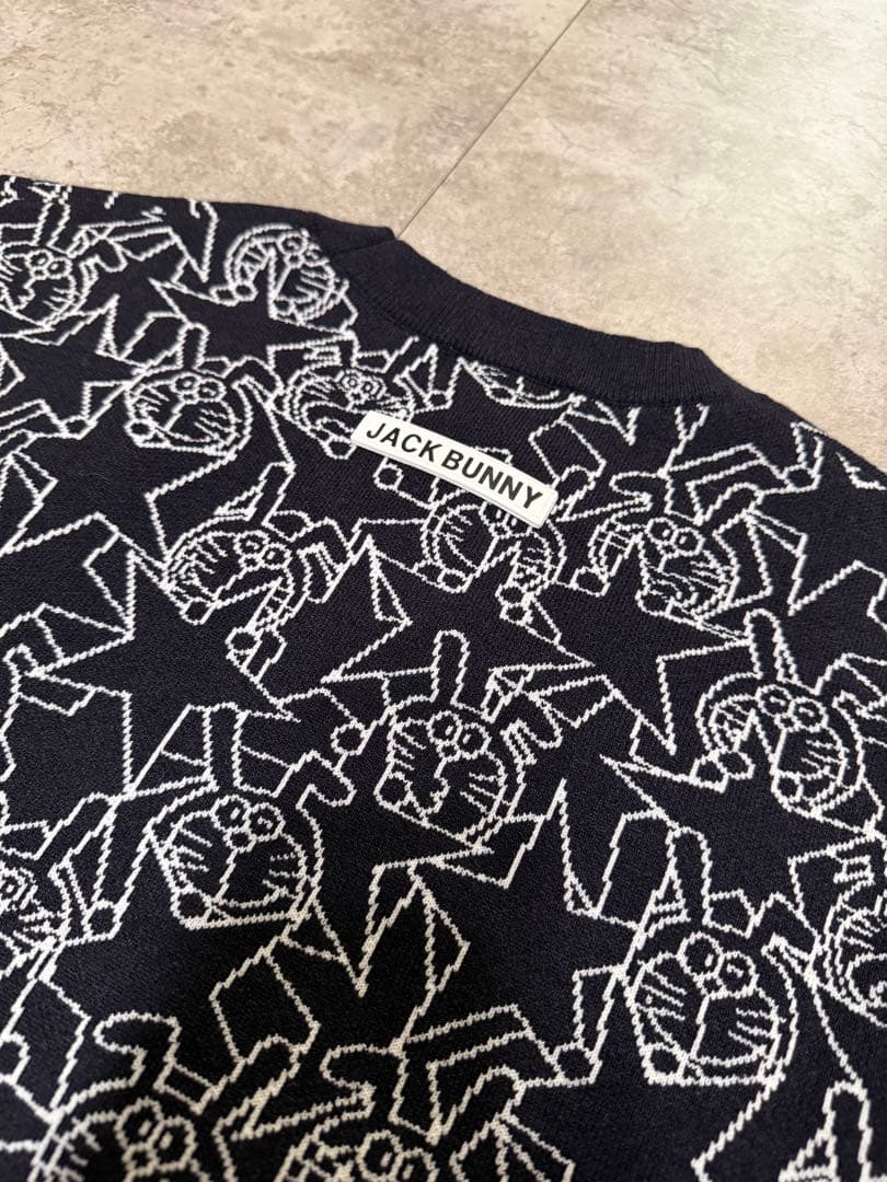 JACK BUNNY ジャックバニー ドラえもん ネイビー ニット golf