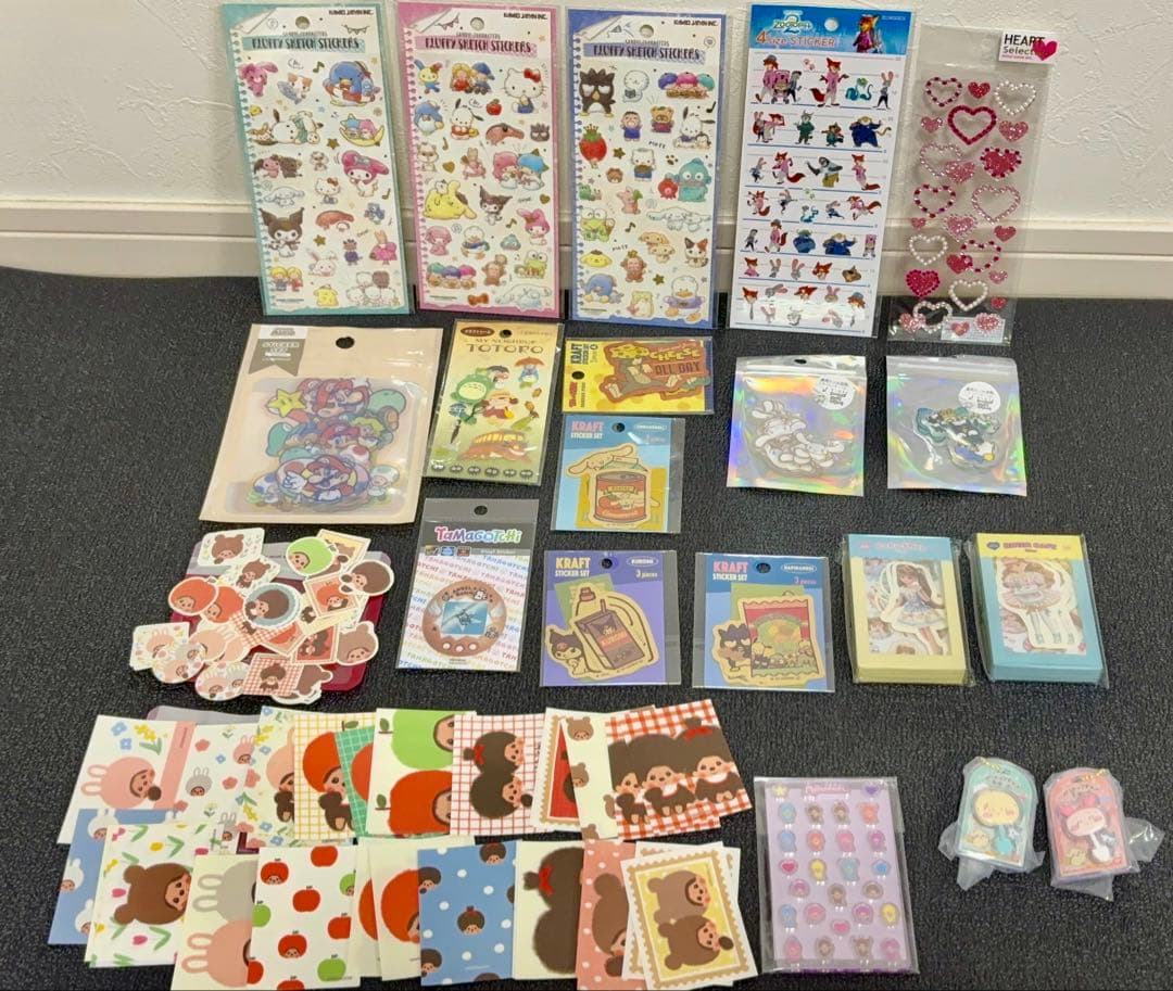 まとめ売り正規品　おはじきシール　おしりシール　 立体シール　ステッカー等