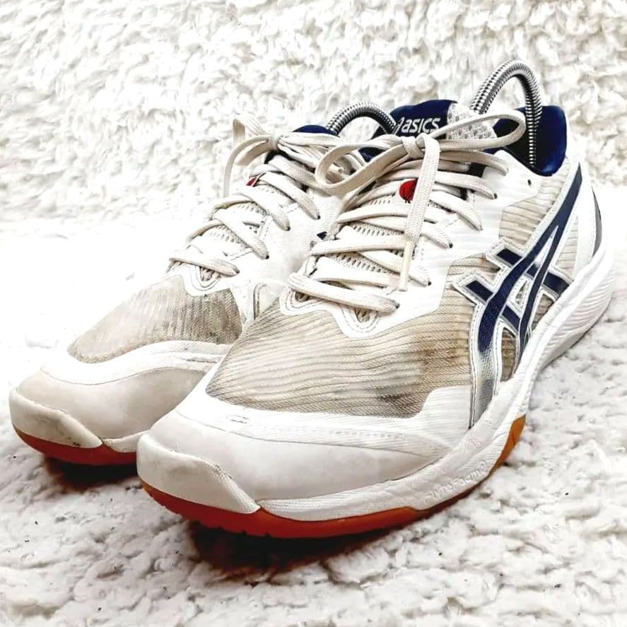美品 26.5㎝◎asics アシックス バレーボールシューズ 白