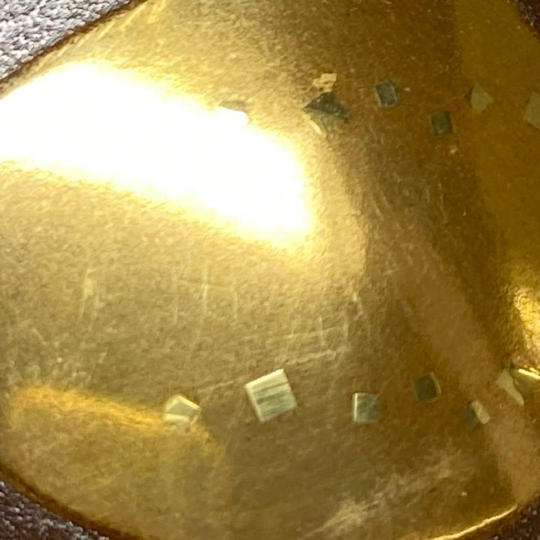 吉田華正造　六瓢蒔絵　銀錆塗　内銀地　大棗　高さ7.3cm東N7-1118☆2F