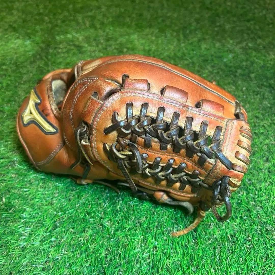【良型即戦力】『MIZUNO（グローバルエリート）』軟式野球グローブ オレンジ