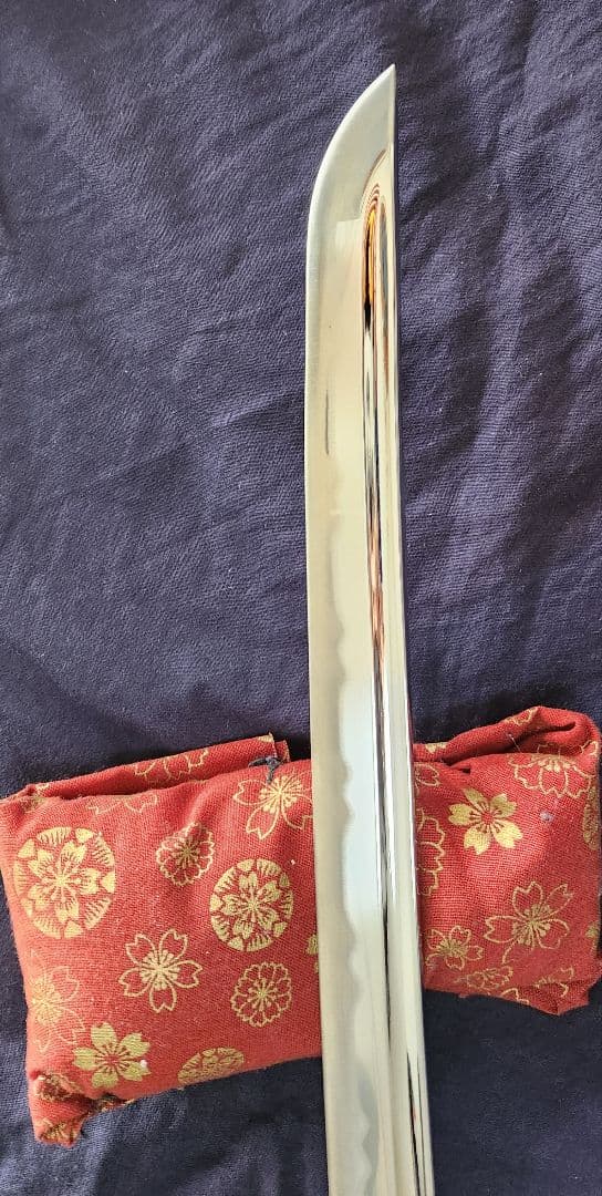 【模造刀 】白鞘 太刀用刀身 居合刀刀身