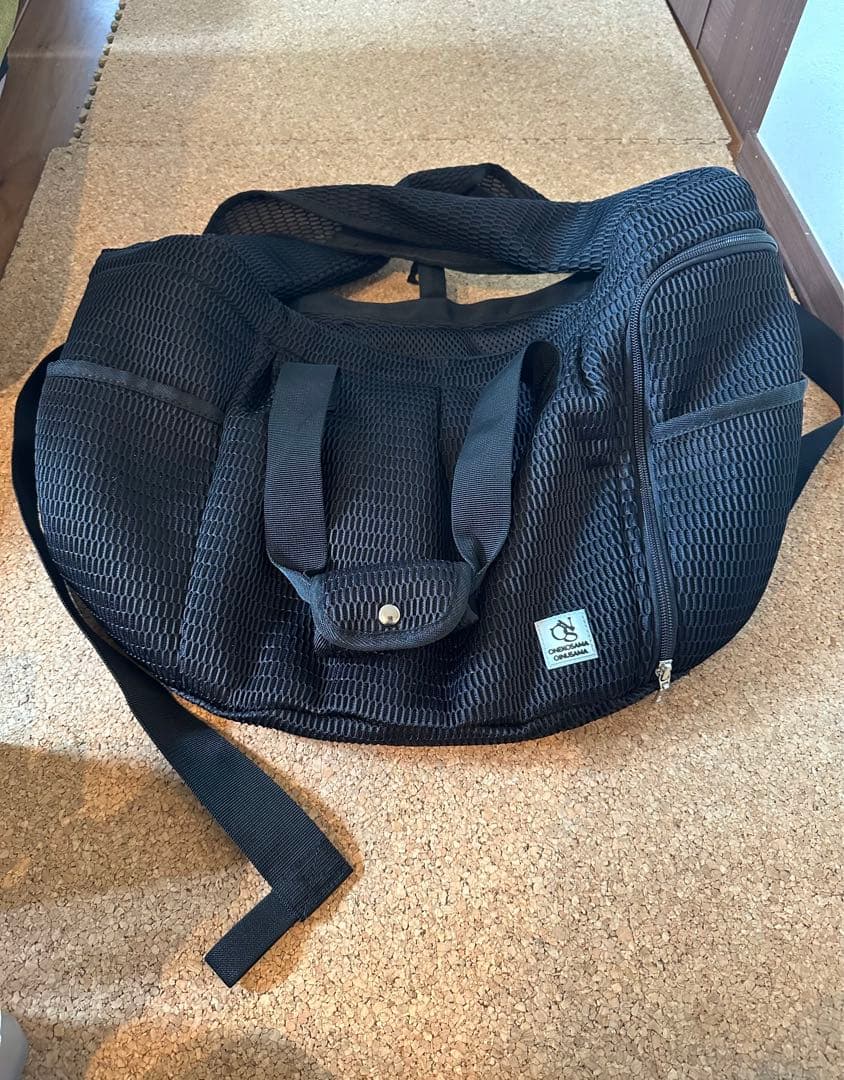 犬猫 ペットキャリー、スリング、バッグ ONEKOSAMA OINUSAMA、黒