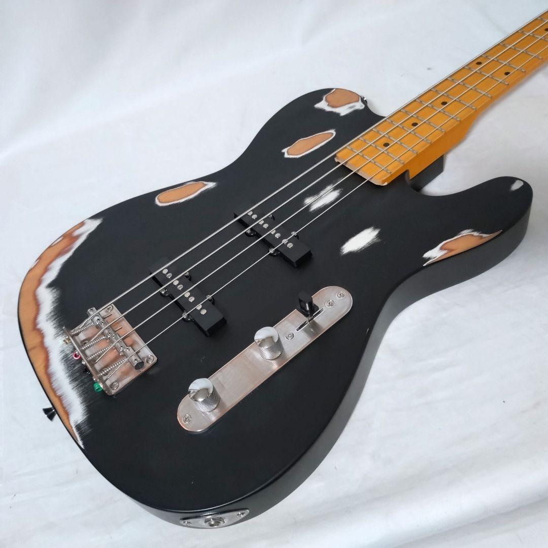 ノーブランド　テレキャスターベース　カスタム仕様　ハードレリック　リバースヘッド